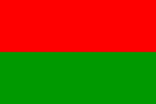 Fictitious Ottoman Flag, Closeup View, 3D Rendering