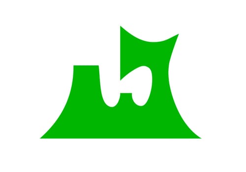 Flag of Aomori prefecture of Japan. Vector illustration.