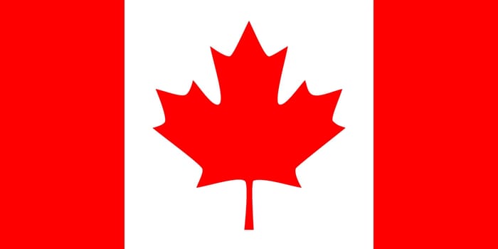 High detailed vector flag of Canada