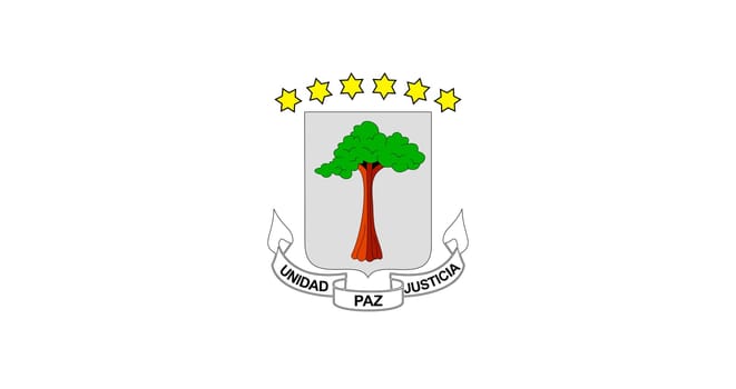 Coat of arms of republic equatorial guinea.equatoguinean sign