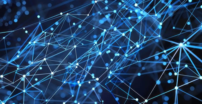 Technology network representing the future of networking and technology. Networking concept.