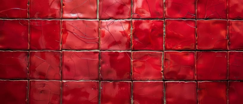 A textured, patchwork-like pattern of deep red and burgundy tones, creating a rich, tactile mosaic-like surface