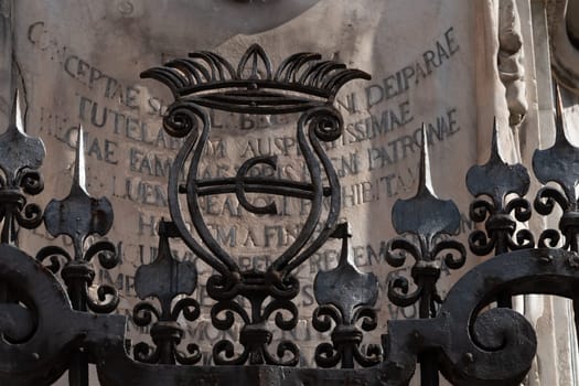The famous ashlar of  Gesù Nuovo church in Historical center of Naples