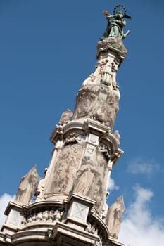 The famous ashlar of  Gesù Nuovo church in Historical center of Naples