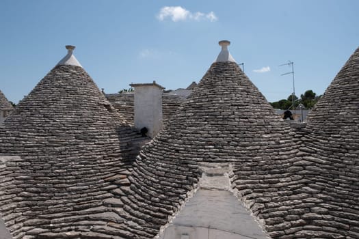 View of Trulli houses in Alberobello, Italy