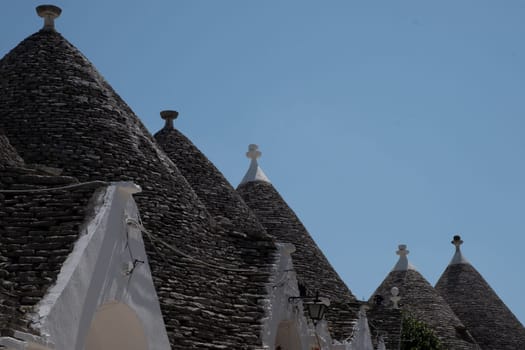View of Trulli houses in Alberobello, Italy