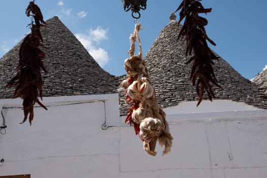 View of Trulli houses in Alberobello, Italy