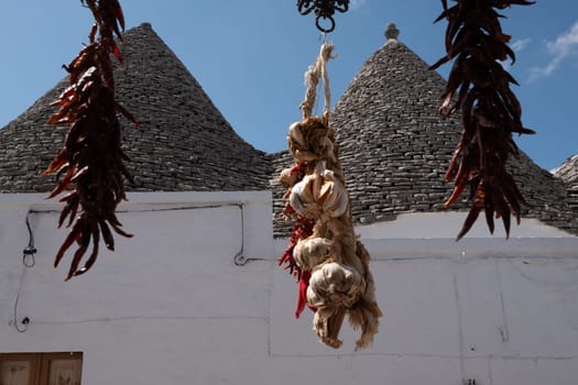 View of Trulli houses in Alberobello, Italy