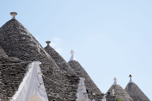 View of Trulli houses in Alberobello, Italy