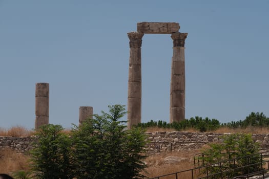 Panorama of Amman from citadel ,Jordan