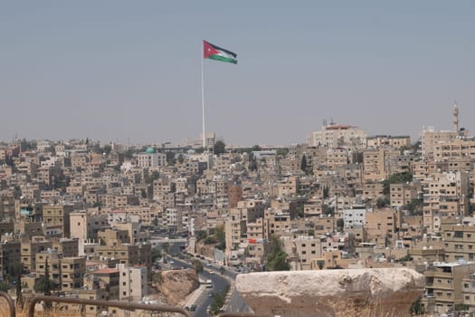 ruins in the citadel in Amman, Jordan
