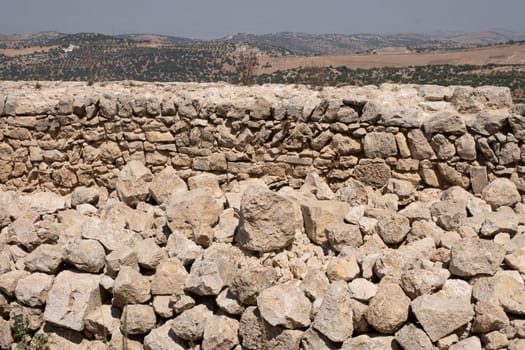 Ajloun Castle in north-western Jordan. Arab and crusaders fort.