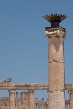 Jerash (Gerasa), ancient roman capital and largest city of Jerash Governorate, Jordan