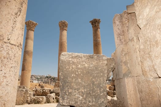 Jerash (Gerasa), ancient roman capital and largest city of Jerash Governorate, Jordan