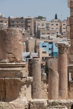 Jerash (Gerasa), ancient roman capital and largest city of Jerash Governorate, Jordan