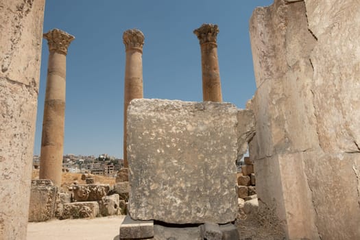 Jerash (Gerasa), ancient roman capital and largest city of Jerash Governorate, Jordan