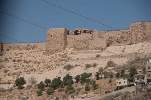 medieval crusaders castle, Al Karak, Jordan, Middle East