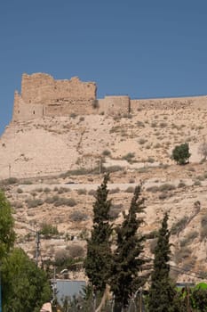 medieval crusaders castle, Al Karak, Jordan, Middle East