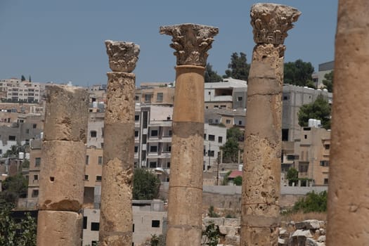 Jerash (Gerasa), ancient roman capital and largest city of Jerash Governorate, Jordan