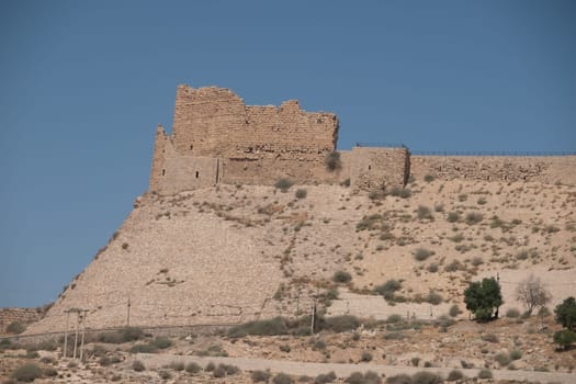 medieval crusaders castle, Al Karak, Jordan, Middle East