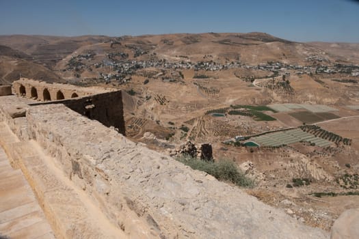 medieval crusaders castle, Al Karak, Jordan, Middle East