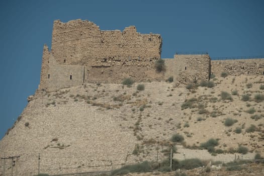 medieval crusaders castle, Al Karak, Jordan, Middle East