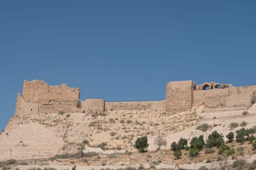 medieval crusaders castle, Al Karak, Jordan, Middle East