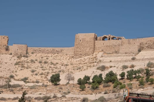 medieval crusaders castle, Al Karak, Jordan, Middle East