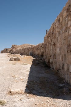 medieval crusaders castle, Al Karak, Jordan, Middle East