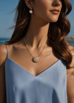Diamond jewelry luxury and fashion jewelry. ai generative.