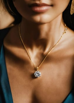 Diamond jewelry luxury and fashion jewelry. ai generative.