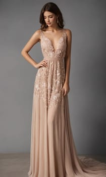 mini dress with low neckline on a mannequin. ai generative.