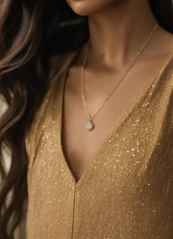 Diamond jewelry luxury and fashion jewelry. ai generative.