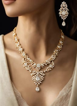 Diamond jewelry luxury and fashion jewelry. ai generative.