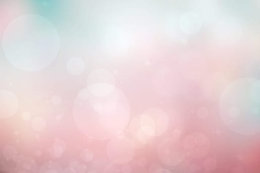 Abstract blurred fresh vivid spring summer light delicate yellow pink green orange bokeh background texture with bright circular soft color lights. Beautiful backdrop illustration.