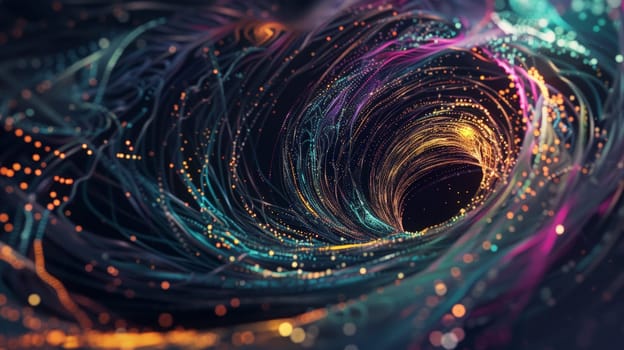 Dive into the dynamic realm of messy data swirling around, where chaos meets opportunity in this vividly illustrated art style. Amidst the frenzy of information, discover the potential for innovation and insight, captured in a captivating fusion of creativity and complexity.