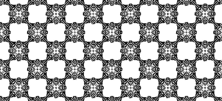 Black and white kaleidoscopic background texture