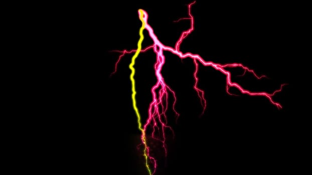 Digital Rendering Lighting Strike Electric Charge