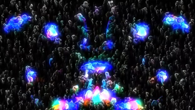 Digital Render Abstract Symmetric Kaleodiscope Pattern