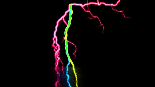 Digital Rendering Lighting Strike Electric Charge