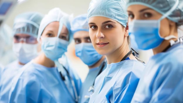 A group of doctors in white coats standing in a circle, engaged in a discussion. They appear focused and serious as they exchange thoughts on medical cases and treatment plans.
