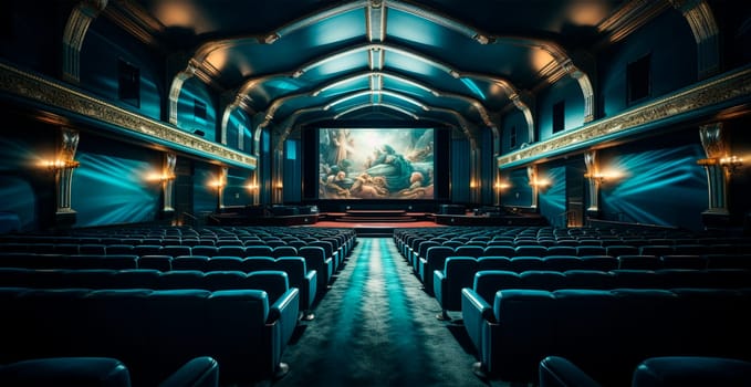 Bolshoi Theater of Drama and Comedy, performance on stage, cultural leisure for the family AI generated image