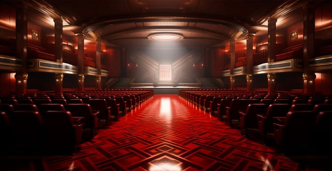 Bolshoi Theater of Drama and Comedy, performance on stage, cultural leisure for the family AI generated image