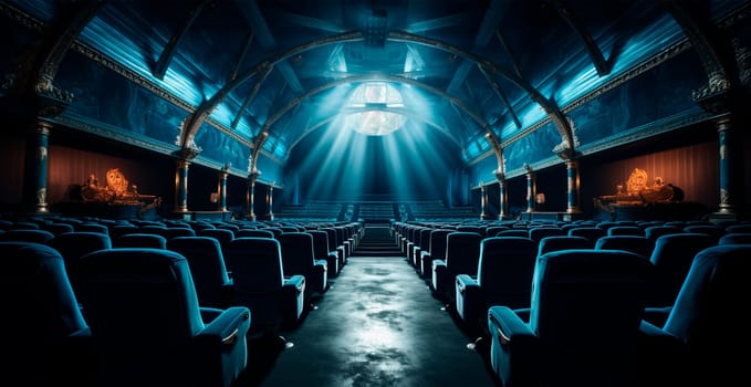 Bolshoi Theater of Drama and Comedy, performance on stage, cultural leisure for the family AI generated image