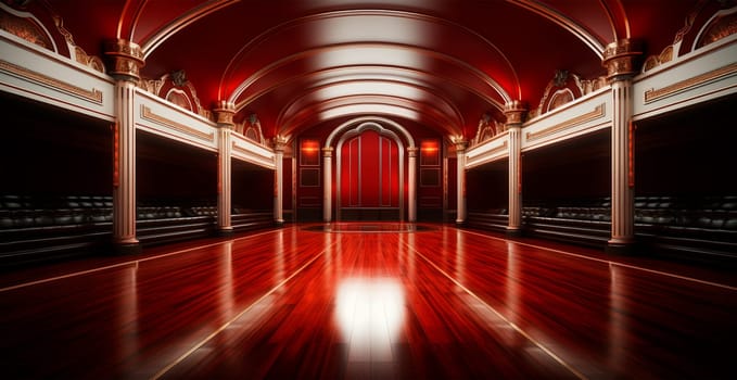 Bolshoi Theater of Drama and Comedy, performance on stage, cultural leisure for the family AI generated image