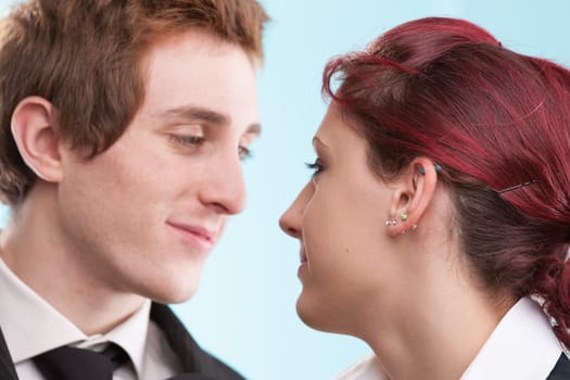 office romance blooms as two young individuals lock eyes. Hierarchical positions fade as the true essence of humanity and love shines through
