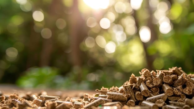 Explore the renewable energy landscape with this stock photo showcasing wood pellets, a clean and regenerative source of biofuel. Modern and eco-friendly, these pellets represent a sustainable solution for reducing carbon emissions and promoting a greener future.