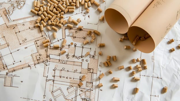 Explore the renewable energy landscape with this stock photo showcasing wood pellets, a clean and regenerative source of biofuel. Modern and eco-friendly, these pellets represent a sustainable solution for reducing carbon emissions and promoting a greener future.