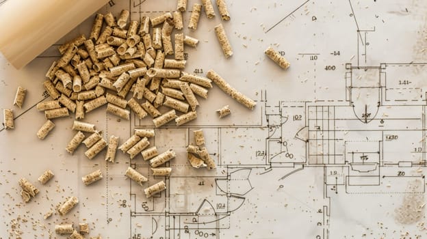 Explore the renewable energy landscape with this stock photo showcasing wood pellets, a clean and regenerative source of biofuel. Modern and eco-friendly, these pellets represent a sustainable solution for reducing carbon emissions and promoting a greener future.
