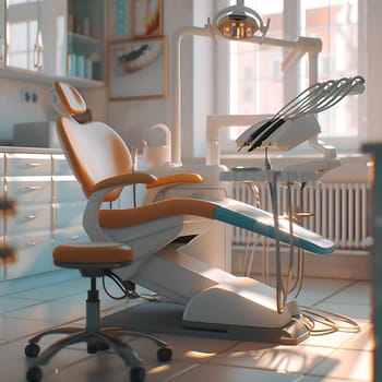 Interior shot of a dental practice generated by artificial intelligence